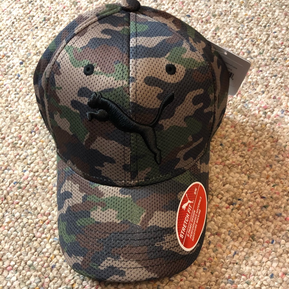 🆕 Puma Evercat Stretch Fit Camouflage Hat  L/XL - Picture 2 of 7